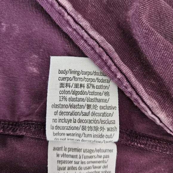 Victorias Secret PINK Leggings Orchid Maroon Mid Rise Pull On Pants - Picture 5 of 6